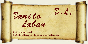 Danilo Laban vizit kartica
